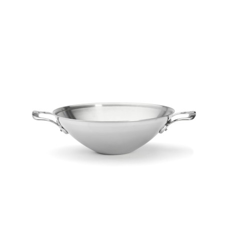 Wok AFFINITY 32cm avec 2 poignées rivetées en fonte d'inox