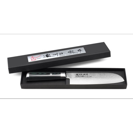 Couteau santoku japonais Satake Helios 18cm damas 69 couches