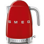 Bouilloire 1.7L SMEG rouge - Température réglable