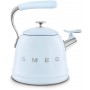 Bouilloire sifflante 2.3L Smeg bleu azur