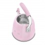 Bouilloire sifflante 2.3L Smeg rose