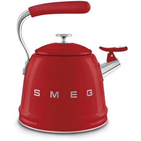 Bouilloire sifflante 2.3L Smeg rouge