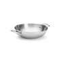 Wok AFFINITY 32cm avec 2 poignées rivetées en fonte d'inox
